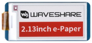 Дисплей трьохкольоровий Waveshare E-Ink HAT 2.13" 250x122 для Raspberry Pi
