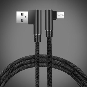 USB-кабель micro-USB 2A 1м угловой