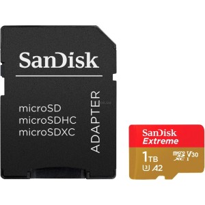 SanDisk Extreme microSDXC 1ТБ+адаптерSD+RescuePRO Deluxe A2 C10 V30 UHS-I U3