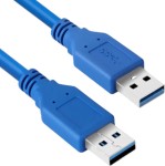 USB 3.0 AM/AM (тато-тато) 1м синій